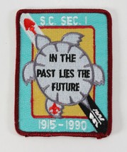 Vintage 1915-1990 SC SEC1 Past Lies Future WWW OA Order Boy Scouts Camp Patch - £8.73 GBP