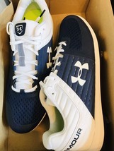Under Armour Yard Low ST. Navy/White Size 14. Mens Baseball Clefts. - £126.49 GBP