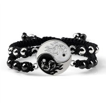 T dragon tai chi gossip braided bracelet for women men best friends adjustable yin yang thumb200