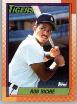 1990 Topps 146 Rob Richie Rookie Detroit Tigers - £0.77 GBP