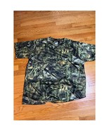 Vintage Paramount Outdoors Camo Shirt Mens XL FISH camo short Sleeve TEE - £9.53 GBP