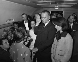 President Lyndon B. Johnson Being Sworn In After Jfk Ass ASIN Ation 11X14 Photo - £12.01 GBP