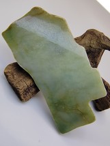 Ice Bluish Green Natural Jadeite Jade Polished Rough Stone # 735 carat # - $775.82