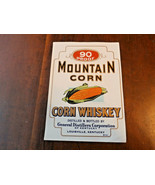 90 PROOF MOUNTAIN CORN CORN WHISKEY LABEL 4 7/8 INCHS X 3 1/2&quot;-NEW OLD S... - €13,19 EUR