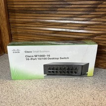 Cisco SF100D-16 16 Port 10/100 Desktop Switch New Factory Sealed - $52.24