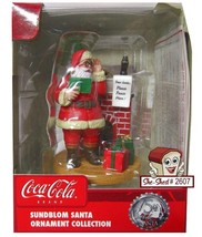2006 Coca Cola 75th Anniversary Sunblom Santa Christmas Ornament - $10.95
