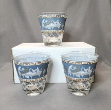 Vintage Cera Etruscan Frieze Old Fashioned Lowball Starlyte Glasses MCM ... - $15.84