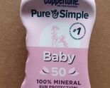 Coppertone Pure &amp; Simple Baby 100% Mineral Sun Protection SPF 50 6 Fl Oz... - $9.99