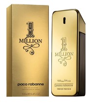 1 Million by Paco Rabanne 3.4 oz EDT Spray for Men New Sealed Free shipping - £54.70 GBP