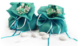 5pieces Wedding favor bags,satin favor bags, candy bags,Chocolate Bags - £4.70 GBP