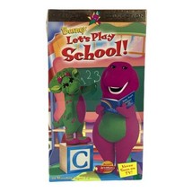 Barney Let&#39;s Play School White VHS Tape Vintage 1999 Sealed Brand New In Plasric - £31.34 GBP