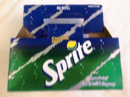 Caffeine Free Sprite 6 Pack Carrier Carton8oz No Refill  Bottles Paperboard used - £3.50 GBP