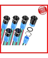 6pcs 12V Waterproof Push Button Switch with LED Blue Light - 12mm Metal ... - $483.92 MXN
