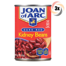 3x Cans Joan of Arc Dark Red Kidney Beans | 15.5 fl oz | Fast Shipping! - £15.49 GBP