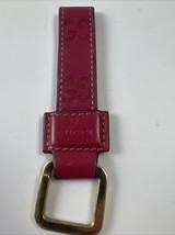 GUCCI Keychain GG Logo Embossed Dark Pink Gold Leather Women - €68,47 EUR