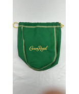 Crown Royal Cloth Draw String Bag GREEN 7-1/2&quot; Wide x 9&quot; LONG New - €6,56 EUR