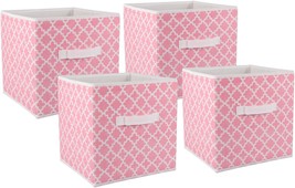 Pink Sorbet, Small Set Of 4, Dii Non Woven Polyester Storage Bin. - £30.04 GBP