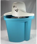 Rival Blue 4 Quart Electric Ice Cream Maker Model 8804-TBL. VERY CLEAN &amp;... - $18.32