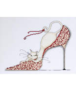 Design Works Counted Cross Stitch Kit 10&quot;X13&quot;-Leopard Shoe (14 Count) - $33.97 CAD