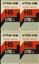 Tdk Super Avilyn Hs L-750 Betamax Video Tapes - £7.92 GBP