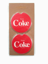 Coca-Cola Absorbent Stone Car Cup Holder Coaster Set of 2 - BRAND NEW - £4.67 GBP