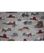 VTG Wamsutta Cowboys Cowgirls Indians Horses Cactus Trees Decorator Fabr... - $17.76 CAD