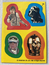 1980 STAR WARS EMPIRE STRIKES BACK STICKER #23 Luke Darth Vader C3PO - £14.04 GBP