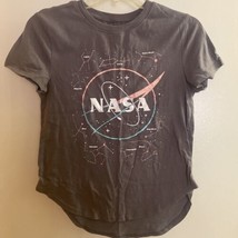 Fifth Sun T Shirt Juniors Small Gray Nasa Bust 32” - £3.98 GBP