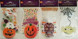 Halloween Treat Bags &amp; Ties 6”x10”, 25 Bags/Pk, Select: Theme - £2.40 GBP