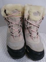 Cabela&#39;s Dry Plus Thinsulate Hiking Boots Women&#39;s Pink Laces Sz 8M Faux Fur Top - £36.73 GBP
