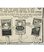 1901 Whitman Grocery Minute Tapioca Coffee Gelatine Victorian Food Adver... - $374.91 MXN
