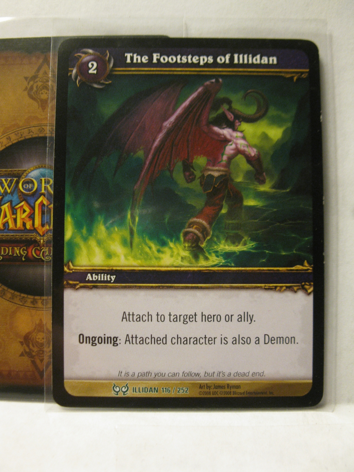 Primary image for (TC-1575) 2008 World of Warcraft Trading Card #116/252: Footsteps of ILLIDAN