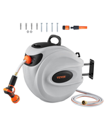 Retractable Hose Reel, 84 Ft X 5/8 Inch, 180° Swivel Bracket Wall-Mounte... - $3,387.51 MXN