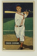 Vintage Baseball Card Bowman Gum 1951 #158 Chuck Diering St Louis Cardinals - £7.46 GBP