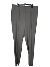 Orvis Men&#39;s Dress Pants USA Made Wool Flat Front Straight Leg Gray 40P NWOT - £31.13 GBP