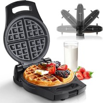 Belgian Waffle Maker, 8 Inch Flip Waffle Irons With Non-Stick Surfaces, ... - £52.07 GBP