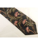 Christian Dior Tie 100% Silk Made in the USA Black Background - £14.48 GBP