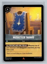 Disney Lorcana TCG Musketeer Tabard Non Foil #203/204 1st Chapter Rare NM/MT - £1.55 GBP