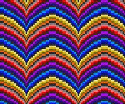 Pepita Needlepoint kit: Tallit Bargello 2, 12&quot; x 10&quot; - $86.00+