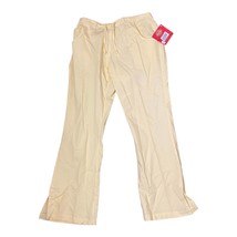 Dickies Women&#39;s XSP Uniforms Easy Care Scrub Flared Pants Yellow Petite NWT - £13.29 GBP