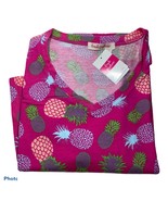 Fresh Produce Women’s S/S V-Neck T-Shirt.Pineapple.Pink.Sz.L.NWT.MSRP$49.00 - $28.05