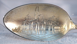 Sterling Silver Souvenir Spoon City Hall Philadelphia Penn. Marked Sterling 52 - £20.77 GBP