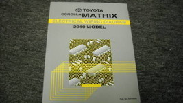 2010 Toyota Corolla Matrix Electrical Wiring Diagram Shop Repair Manual ... - $19.99