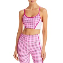 Aqua Women&#39;s Colorblocked Bralette Top Pink B4HP - £15.69 GBP