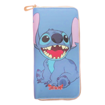 7&quot; Stitch Faux Leather Wallet Zipper Coin Pocket Bill Credit Card Slot New - €17,16 EUR