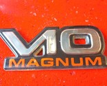 Dodge Ram 2500 3500 Truck—&quot;V10 Magnum&quot; Engine Door Badge Emblem - $11.97