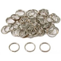 50 Split Rings Jewelry Fishing Lure Nickel Plated 12mm - £6.26 GBP