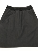 Tahari Women&#39;s Skirt  Black w/ Faux Belt Fully Lined Stretch Skirt Size 10 - £19.33 GBP