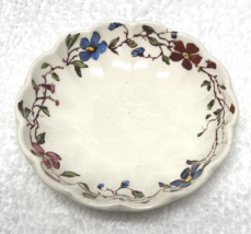 Spode Wicker Dale Floral Butter Pat Butterpat 3&quot; Great Shape OLD - $18.32