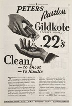 1930 Print Ad Peters Rustless Gildkote Copper Plated 22 Cartridges Cincinnati,OH - £15.52 GBP